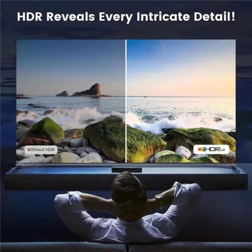 Adaptador HDMI Q8-4 4X1 con Control Remoto HDMI 2.1 8K 60Hz para Cine en Casa y Juegos (Enchufe EE.UU)