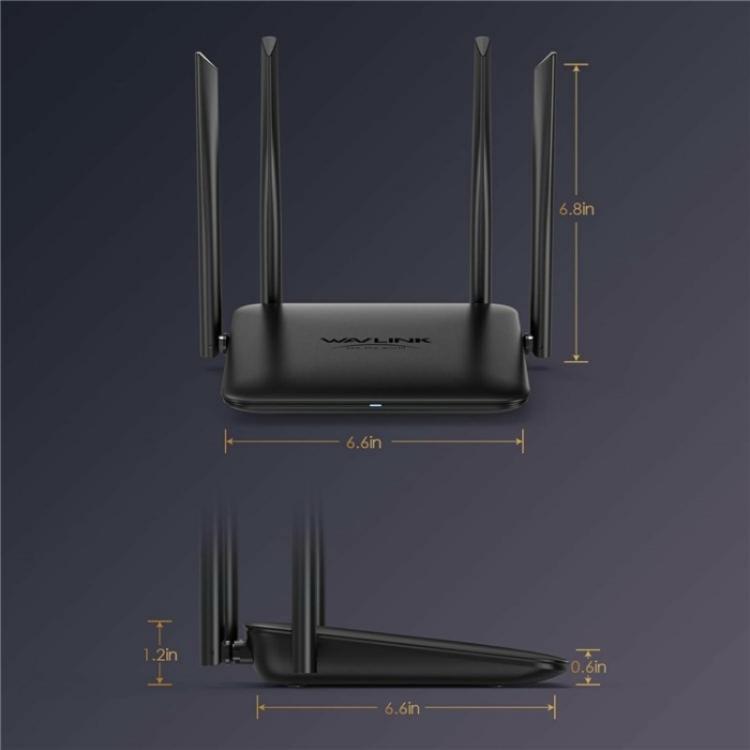 Enrutador Gigabit Ethernet WAVLINK WN530HG4 MU-MIMO AC1200 doble banda (Reino Unido)