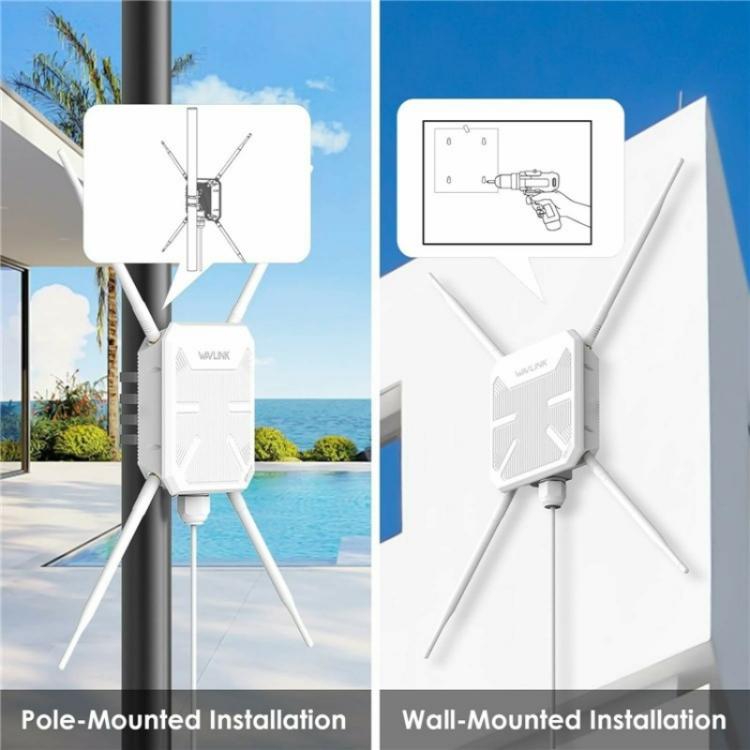 Repetidor AP WAVLINK WN588HA2 extensor WiFi doble banda AC1200 enchufe australiano