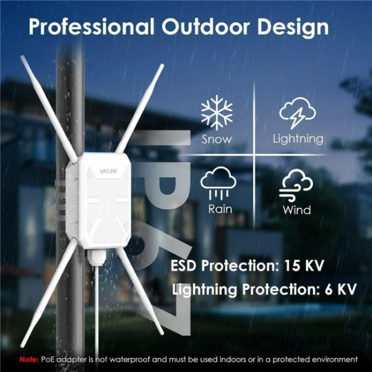 Repetidor AP WAVLINK WN588HA2 extensor WiFi doble banda AC1200 enchufe australiano