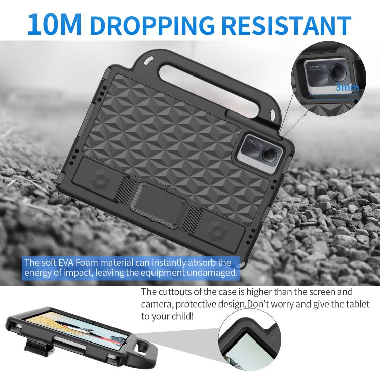 Funda de EVA a prueba de golpes para Xiaomi Pad 5/5 Pro Diamond Series (negra)
