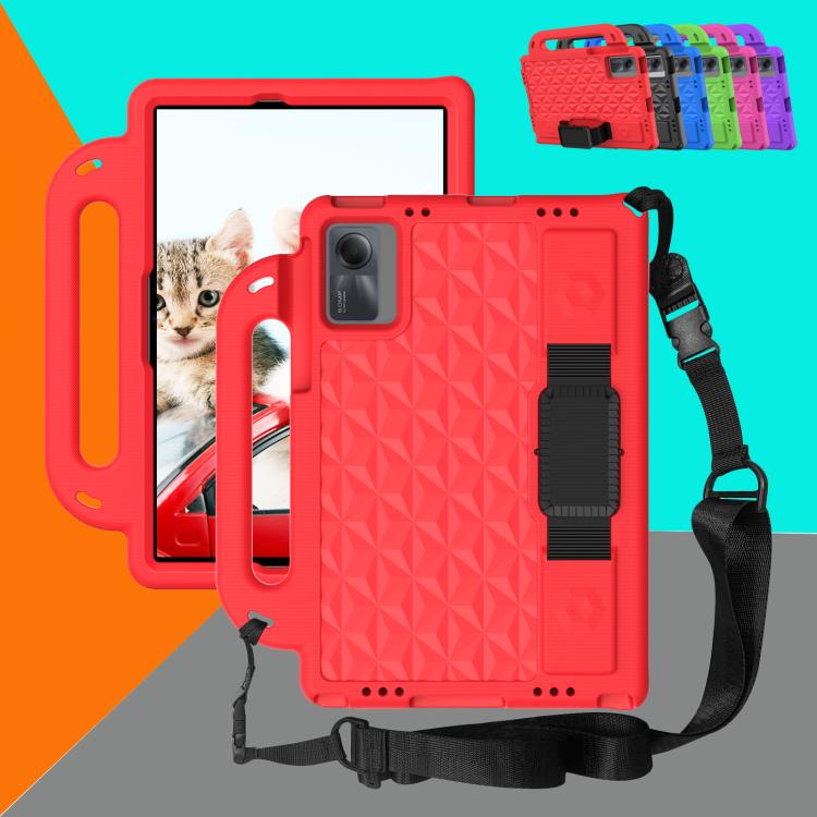 Funda de EVA a prueba de golpes para Xiaomi Pad 5/5 Pro Diamond Series (roja)