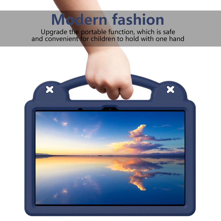 Funda de EVA a prueba de golpes para Xiaomi Redmi Pad 2 11 2025 con asa y soporte para niños (azul marino)