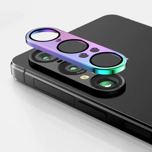 Anillo de lente metálico de cobertura completa Kalebol Eagle Eye de una pieza para Sony Xperia 1 VII (color titanio)