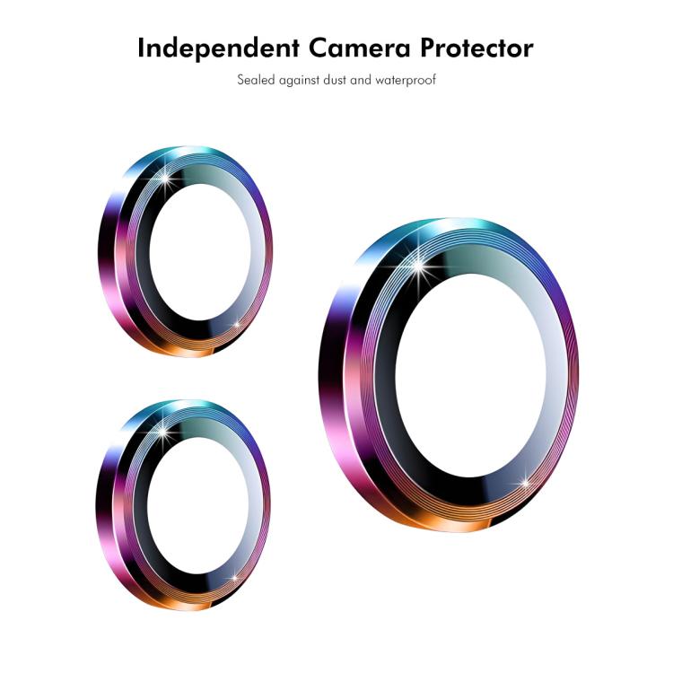 ENKAY Hat-Prince - Lente de cámara trasera 9H con película de vidrio templado de aleación de aluminio para Xiaomi Mix Flip 2 (morado claro)