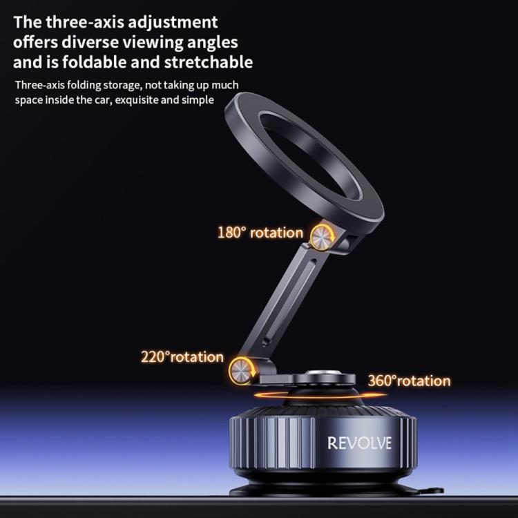 Soporte magnético para teléfono móvil Z23 con ventosa al vacío, plegable y giratorio de 360 grados para salpicadero de coche
