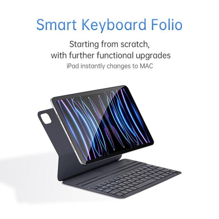 Funda protectora delgada con teclado magnético para iPad Air 2022/2020 de 10,9 pulgadas