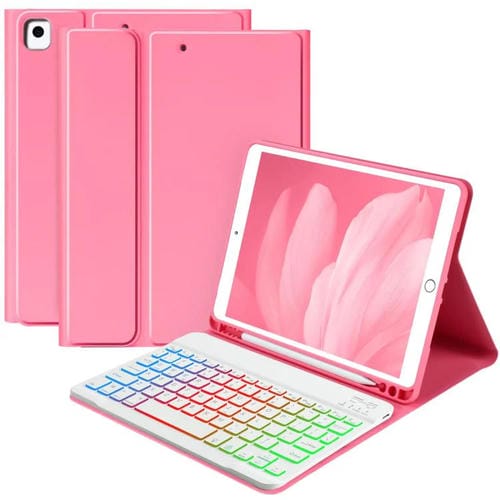 Funda magnética con teclado Bluetooth para iPad Pro 11 (2021/2022) (rojo begonia)