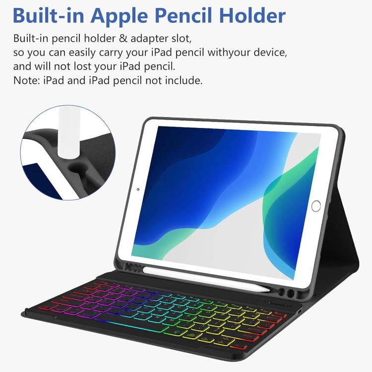 Funda con teclado magnético Bluetooth para iPad 2025 (azul cielo)