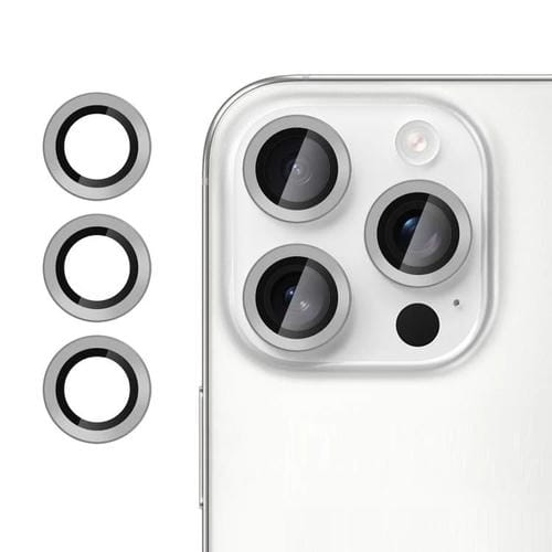 For iPhone 16 Pro Max Kalebol No Flicker Ultra-Thin Individual Camera Lens Tempered Glass Film(Graphite Gray)