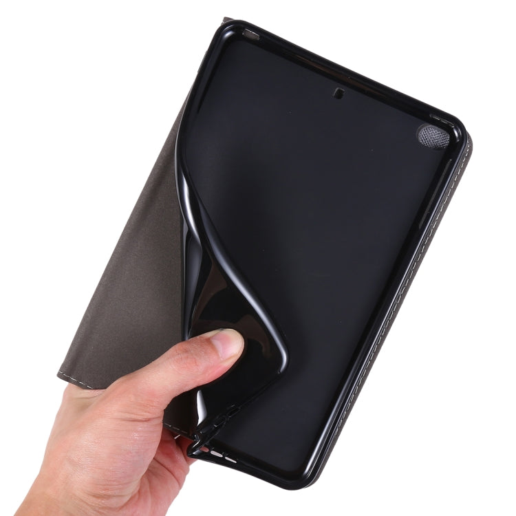 Funda para iPad Mini 4/3/2/1 Cuero Pu Tapa Horizontal Tela Teature Soporte Ranuras Tarjetas (Azul Profundo)