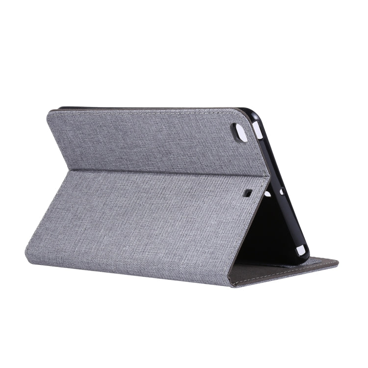 Funda para iPad Mini 4/3/2/1 Cuero Pu Tapa Horizontal Tela Teature Soporte Ranuras Tarjetas (Azul Profundo)