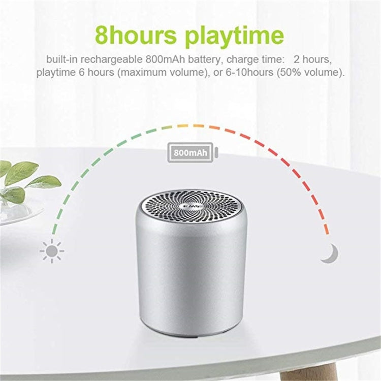 Altavoz Bluetooth Ewa A107 TWS Portátil Super Mini Subwoofer Impermeable (Negro)