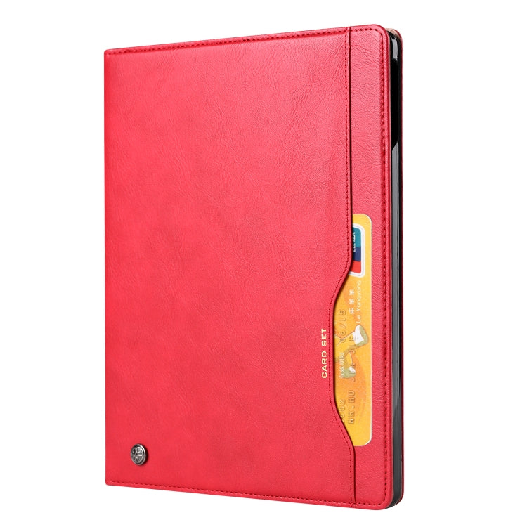 Funda Tablet iPad Pro 12.9 Knead Skin Texture Horizontal Flip Cuero (Rojo)