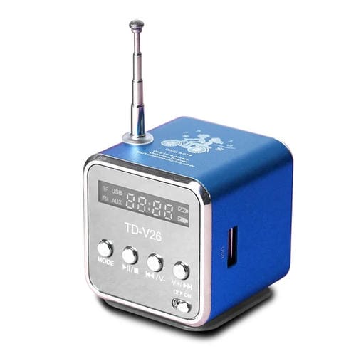 Altavoces Portátiles Mini Multifunción Radio FM USB Soporte Teléfono Tarjeta SD/TF Reproductor MP3