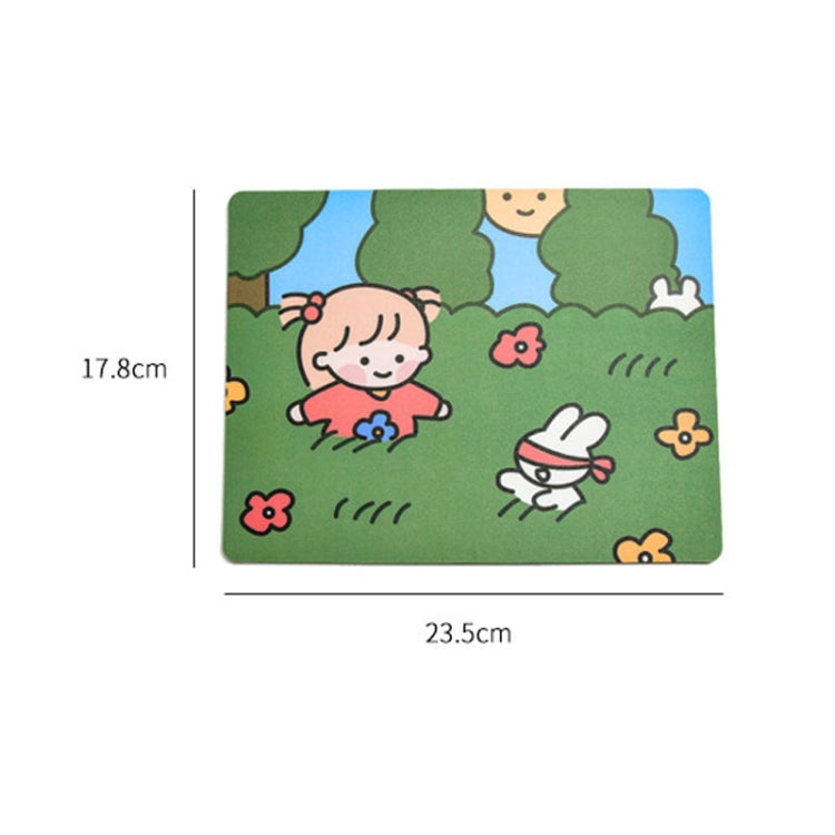5 Pcs Mouse Pad Creativo Cartoon Conejo Niña para Laptop Estudiante (Sofá)