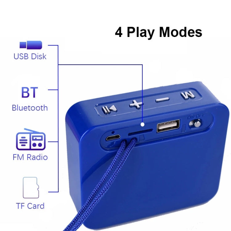 Altavoz pequeño portátil T&G Tg166 inalámbrico Bluetooth (Verde)