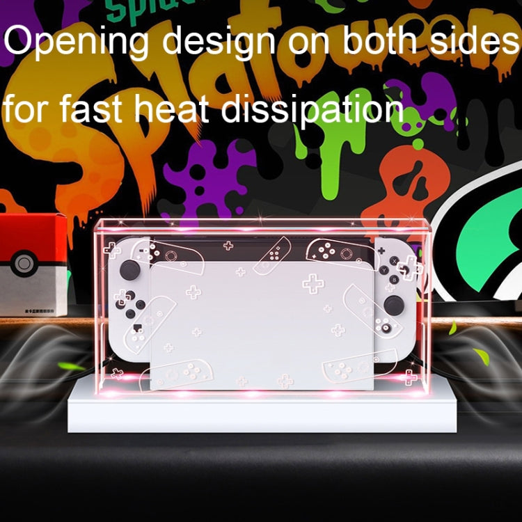 035 para Nintendo Switch/Oled Game Console Display Cubierta a Prueba de Polvo, Especificaciones: Transparente - MOVILSTORE