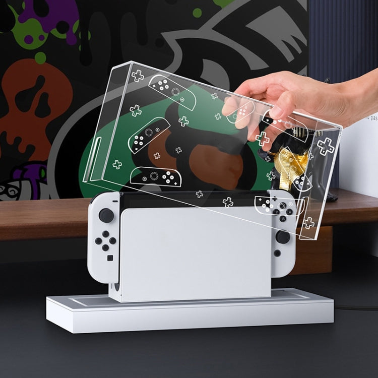 035 para Nintendo Switch/Oled Game Console Display Cubierta a Prueba de Polvo, Especificaciones: Etiqueta Negra - MOVILSTORE