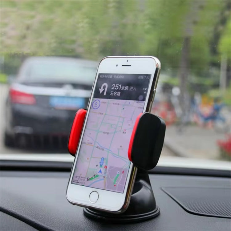 Soporte de Navegación para Coche, Soporte de Teléfono Móvil con Ventosa para Escritorio, para Salpicadero (Todo Negro)