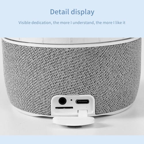 Altavoz Bluetooth Portátil Luz Ambiental Colorida Ritmo De Medusa (Blanco)