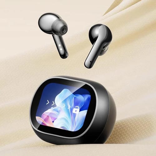Auriculares Inalámbricos Bluetooth Pantalla Táctil Inteligente (Negro)