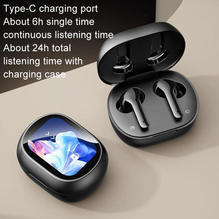 Auriculares inalámbricos Bluetooth con pantalla táctil a color inteligente (Piel)