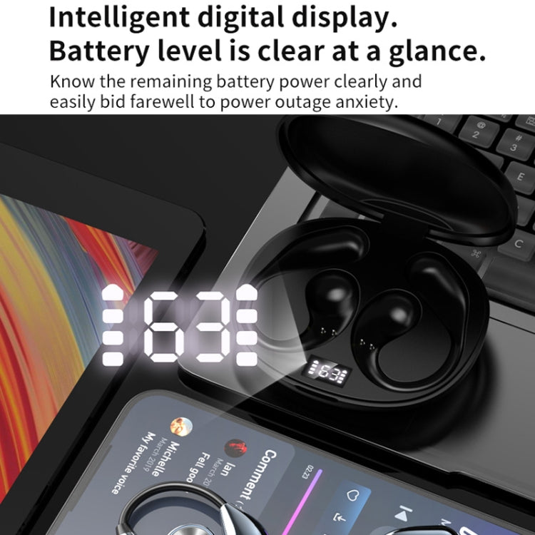 Auriculares Bluetooth Ows con Orejas Colgantes Abiertos y Cómodos (Blancos)