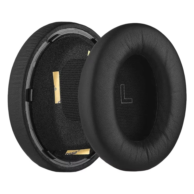 Protectores Auditivos Esponja Cuero Bose Qc Ultra Función Piel de Cordero (Negra)