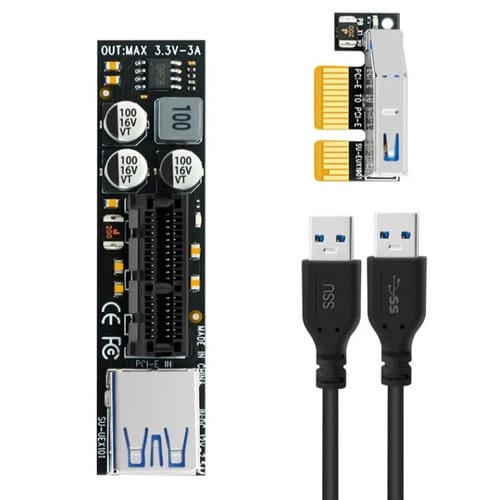 Cable de Extensión Interfaz PCI-E a X1 Ssu 1,5 Metros