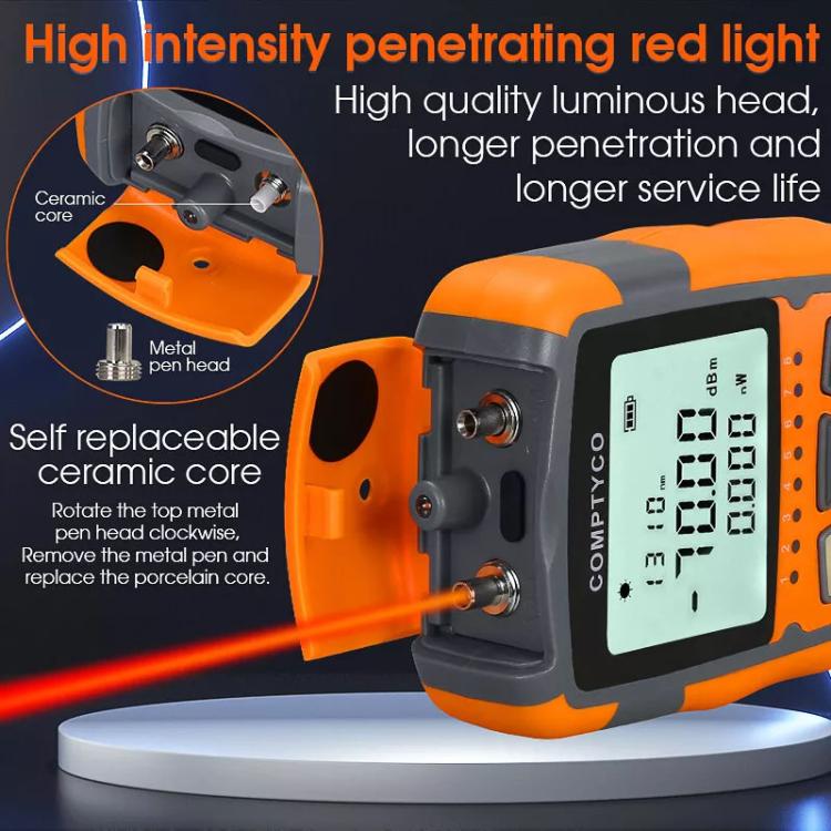 Mini Medidor de Potencia Óptica 4 en 1 Modelo M70 50 Mw Máquina Integrada de Luz Roja Equipo de Prueba Portátil
