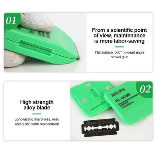 Multi-Purpose Magnetic Spatula Relife RL-023B LCD Screen Degumming and Glass Cleaning