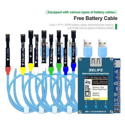 Battery Status Tester Relife Xa2 Pro Efficiency Control Wireless without Popup Window