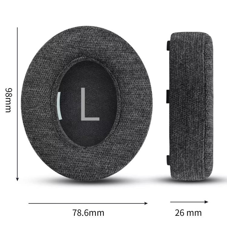 Almohadillas para Auriculares Bose NC700 Algodón Funda de Esponja (Negra) (1 Par)