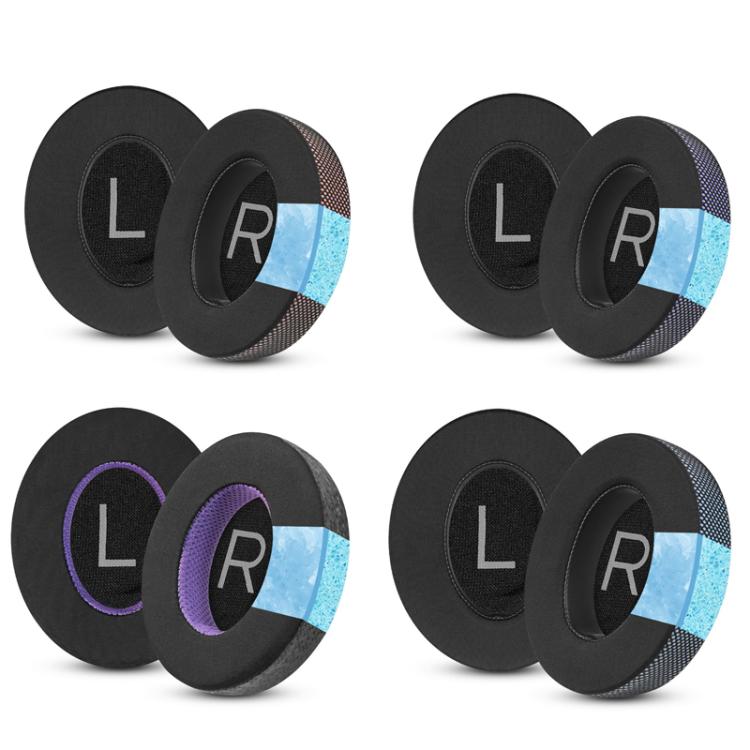 Almohadillas de Gel de Hielo para Auriculares Bose NC700 Funda Protectora Orejeras (Negro y Morado)