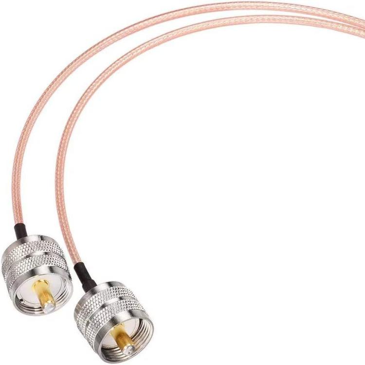 Cable Adaptador SO239 a PL259Y RG316 30 cm Macho UHF Dual Dividido 1 en 2