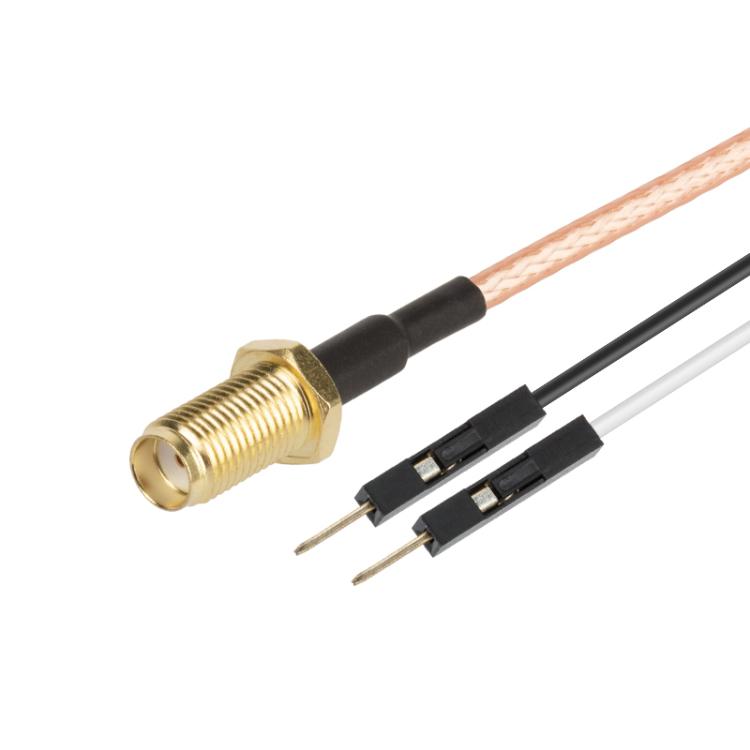 Cable Adaptador de Extensión de Prueba RF RG316 SMA Hembra a Macho Doble Dupont (1 m)