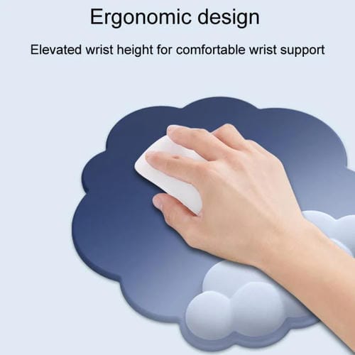 Juego de 3 Alfombrillas de Ratón de Silicona con Memoria de Espuma y Degradado en Tonos de Nube Modelo 13