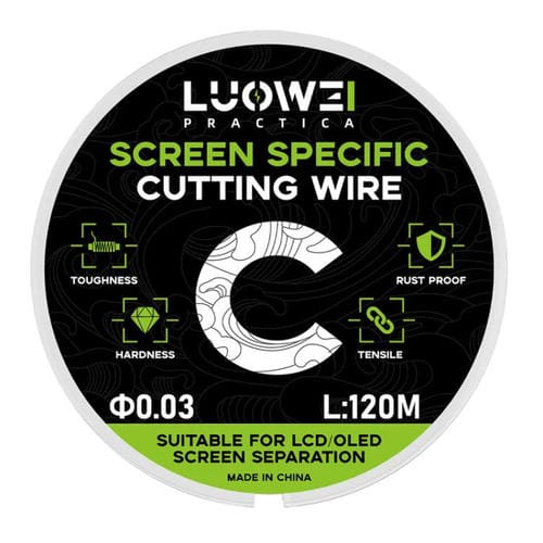 Linea di separazione degli schermi LCD Luowei Telefoni Cellulari 120 M Filo di Diamante Taglio Alta Durezza C 0,03mm