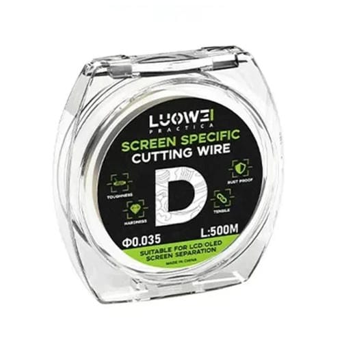 Steel Wire Luowei 500 M Cut Cell Phone Screens Diameter 0.035mm (Gray)