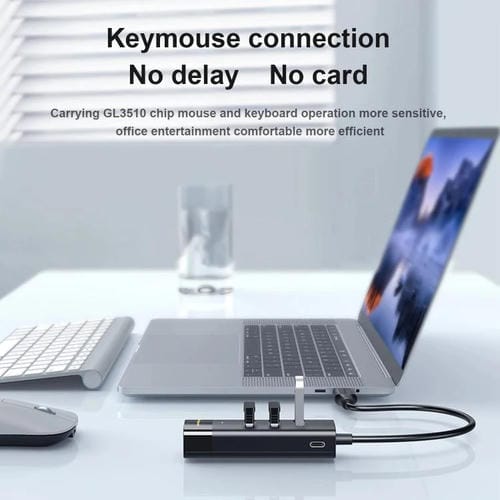 Estación de Acoplamiento Mindpure US022 con Concentrador USB de 4 Puertos USB 3.0 y Cable de 0,3 m