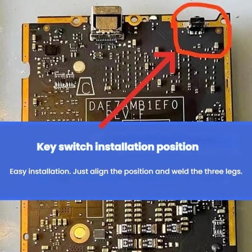 Ein- und Ausschalttasten Steam Deck Mikroschalter Ein- / Ausschalter Packung mit 10