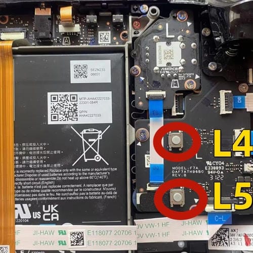Pulsanti di Riparazione Portatili L4 / L5 / R4 / R5 Steam Deck (10 Unità)
