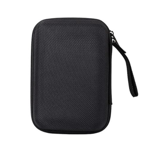 Bolsa de EVA para Disco Duro Portátil con Cremallera a Prueba de Caídas para Guardar Accesorios y Herramientas (Negra)