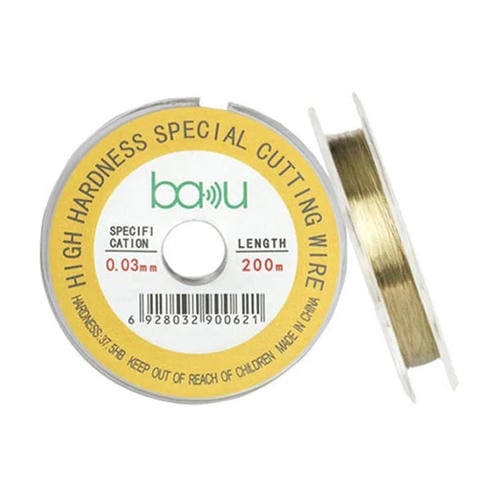 Bildschirm-Trenndraht aus Kohlenstoffstahl BAKU 0,03mm 200 m Reparatur von LCD-Bildschirmen von Smartphones und Tablets