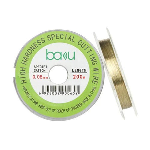 Bildschirm-Trenndraht aus Kohlenstoffstahl BAKU 0,08mm 200 m Reparatur von LCD-Bildschirmen für Smartphones und Tablets