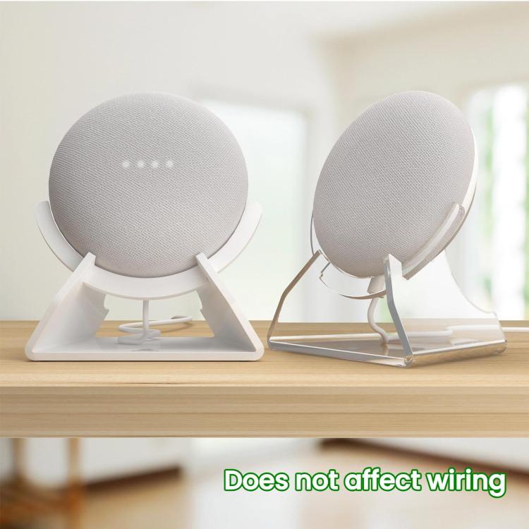TXESIGN - Base vertical de almacenamiento de escritorio para altavoz Google Nest Mini (blanco)