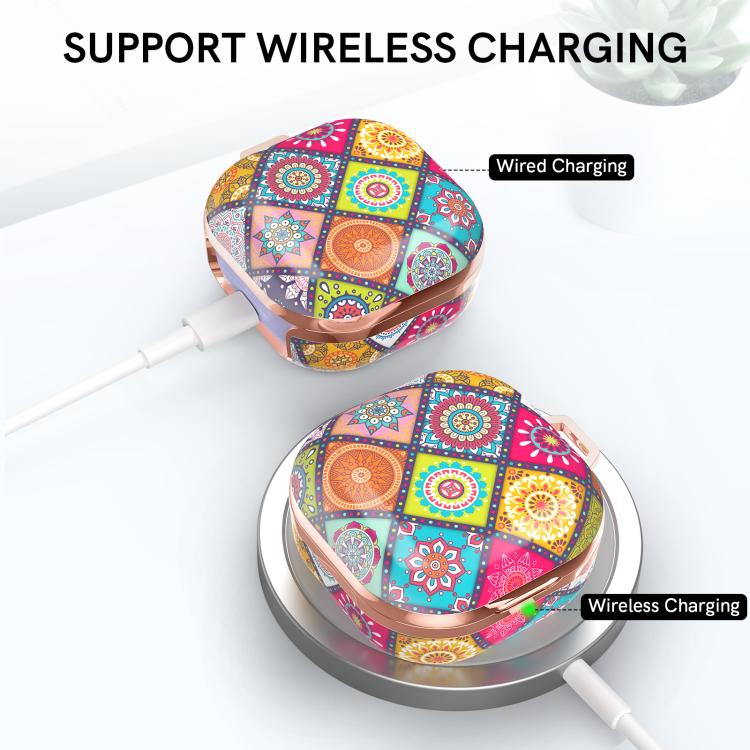 Funda protectora de TPU AhaStyle DD-WG01 para auriculares Samsung Galaxy Buds Pro / Live / 2 / 2 Pro / FE, estilo: luz colorida