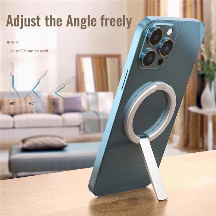 Soporte plegable portátil para teléfono con ventosa magnética AhaStyle WG74 MagSafe (plateado)