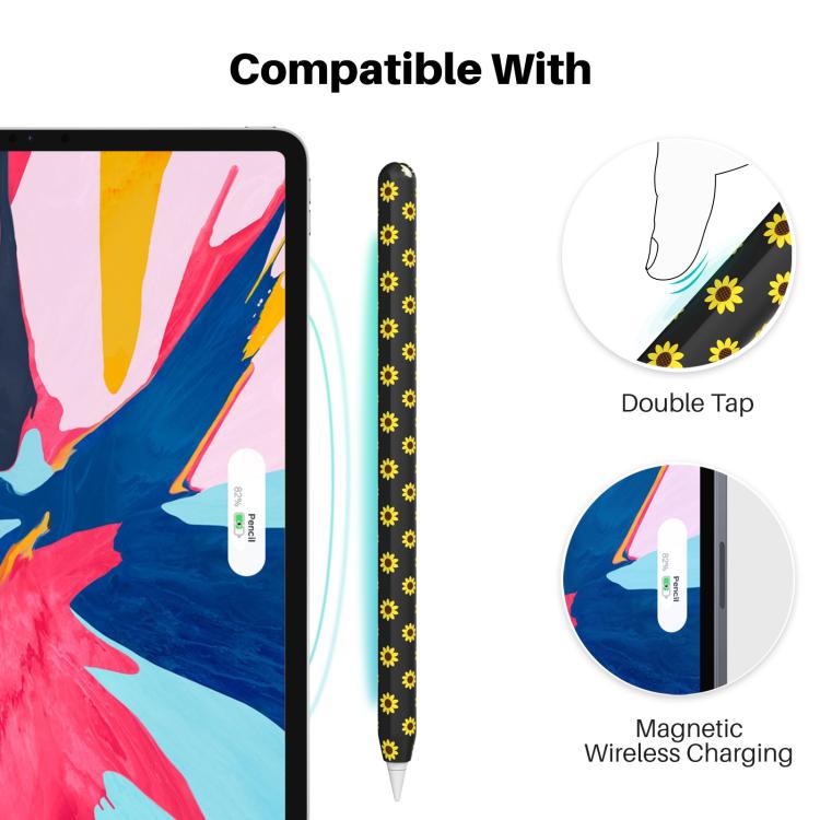 Funda protectora de silicona ligera AhaStyle PT65-SF para Apple Pencil Pro/2 (blanca)
